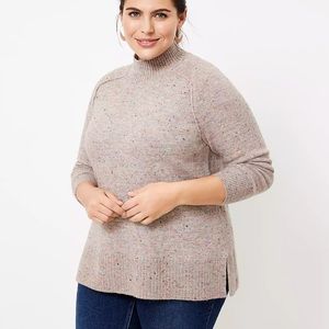 🆕 LOFT Plus Flecked Tunic Sweater